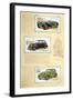 Player Motor Cars: Jaguar, Flying Standard and Studebaker-null-Framed Art Print