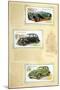 Player Motor Cars: Jaguar, Flying Standard and Studebaker-null-Mounted Art Print