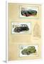 Player Motor Cars: Jaguar, Flying Standard and Studebaker-null-Framed Art Print