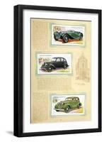 Player Motor Cars: Jaguar, Flying Standard and Studebaker-null-Framed Art Print