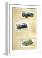 Player Motor Cars: Jaguar, Flying Standard and Studebaker-null-Framed Art Print