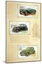 Player Motor Cars: Jaguar, Flying Standard and Studebaker-null-Mounted Art Print