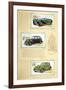 Player Motor Cars: Jaguar, Flying Standard and Studebaker-null-Framed Art Print