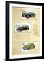 Player Motor Cars: Jaguar, Flying Standard and Studebaker-null-Framed Art Print