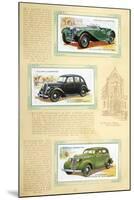 Player Motor Cars: Jaguar, Flying Standard and Studebaker-null-Mounted Art Print