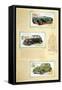 Player Motor Cars: Jaguar, Flying Standard and Studebaker-null-Framed Stretched Canvas