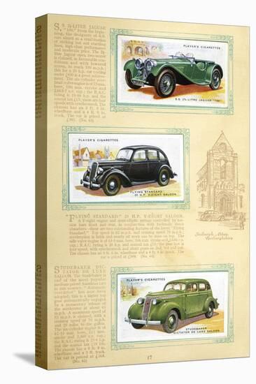 Player Motor Cars: Jaguar, Flying Standard and Studebaker-null-Stretched Canvas