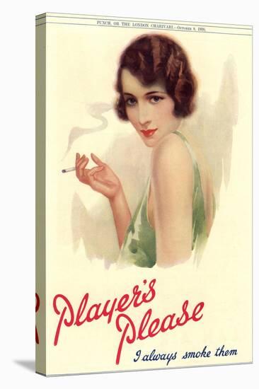 Player's Navy Cut, Cigarettes Smoking, UK, 1930-null-Stretched Canvas