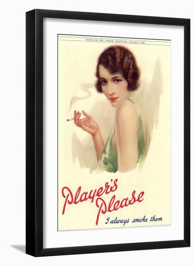 Player's Navy Cut, Cigarettes Smoking, UK, 1930-null-Framed Giclee Print