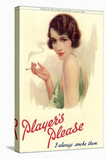 Player's Navy Cut, Cigarettes Smoking, UK, 1930-null-Stretched Canvas