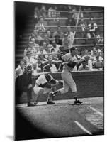 Player Stan Musial Making His 3000Th. Hit-null-Mounted Premium Photographic Print