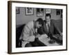 Player Ted Williams Signing Contract with Red Sox Manager, Thomas A. Yawkey-Ralph Morse-Framed Premium Photographic Print