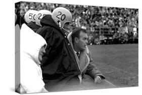 Players and their Coach, Murray Warmath, Minnesota-Iowa Game, Minneapolis, November 1960-Francis Miller-Stretched Canvas
