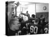 Players and their Coach, Murray Warmath, Minnesota-Iowa Game, Minneapolis, November 1960-Francis Miller-Stretched Canvas