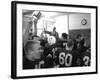 Players and their Coach, Murray Warmath, Minnesota-Iowa Game, Minneapolis, November 1960-Francis Miller-Framed Photographic Print