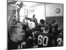 Players and their Coach, Murray Warmath, Minnesota-Iowa Game, Minneapolis, November 1960-Francis Miller-Mounted Photographic Print