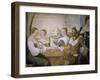 Players at Table, Detail from Game of Cards-Giovanni Antonio Fasolo-Framed Giclee Print