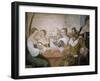 Players at Table, Detail from Game of Cards-Giovanni Antonio Fasolo-Framed Giclee Print