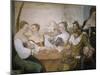 Players at Table, Detail from Game of Cards-Giovanni Antonio Fasolo-Mounted Giclee Print
