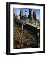 Playfair Steps and Parliament, Edinburgh, Scotland-Neale Clarke-Framed Photographic Print