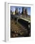 Playfair Steps and Parliament, Edinburgh, Scotland-Neale Clarke-Framed Photographic Print