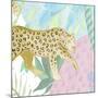 Playful Cheetah in Yellow-Elizabeth Medley-Mounted Art Print