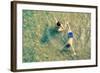 Playful Children Swimming in Nam Song River in Vang Vieng - Real Everyday Healthy Life and Fun of K-View Apart-Framed Photographic Print