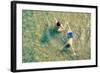 Playful Children Swimming in Nam Song River in Vang Vieng - Real Everyday Healthy Life and Fun of K-View Apart-Framed Photographic Print