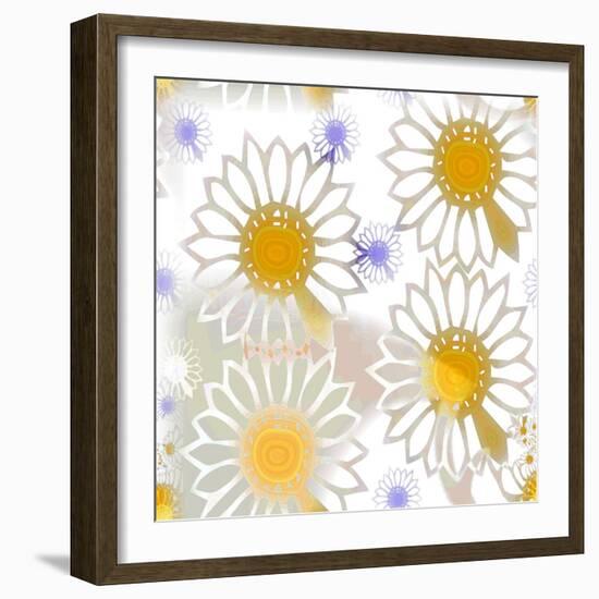 Playful Daisies-Mindy Sommers-Framed Giclee Print