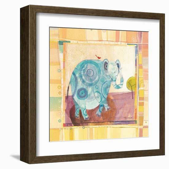 Playful Elephant-Robbin Rawlings-Framed Art Print