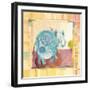 Playful Elephant-Robbin Rawlings-Framed Art Print