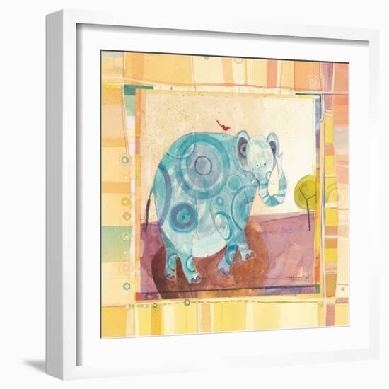 Playful Elephant-Robbin Rawlings-Framed Art Print