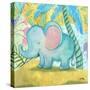 Playful Elephant-Elizabeth Medley-Stretched Canvas