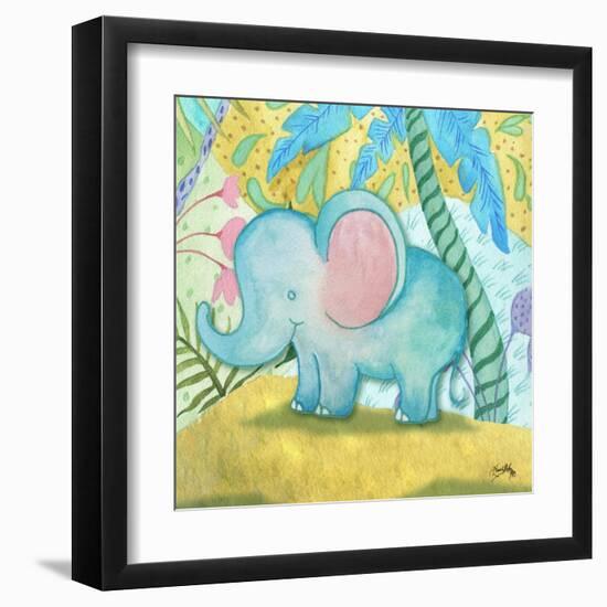 Playful Elephant-Elizabeth Medley-Framed Art Print