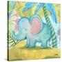 Playful Elephant-Elizabeth Medley-Stretched Canvas