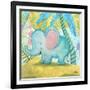 Playful Elephant-Elizabeth Medley-Framed Art Print