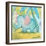 Playful Elephant-Elizabeth Medley-Framed Art Print