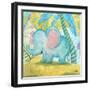 Playful Elephant-Elizabeth Medley-Framed Art Print