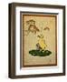 Playful English Illustration of Cats and Duck by Cecil Aldin, Ca. 1910.-Cecil Aldin-Framed Art Print