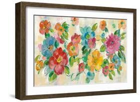 Playful Floral Trio I-Silvia Vassileva-Framed Premium Giclee Print