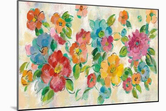 Playful Floral Trio I-Silvia Vassileva-Mounted Premium Giclee Print