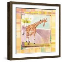 Playful Giraffe-Robbin Rawlings-Framed Art Print