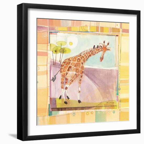 Playful Giraffe-Robbin Rawlings-Framed Art Print