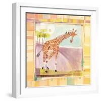 Playful Giraffe-Robbin Rawlings-Framed Art Print