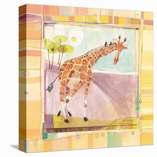 Playful Giraffe-Robbin Rawlings-Stretched Canvas