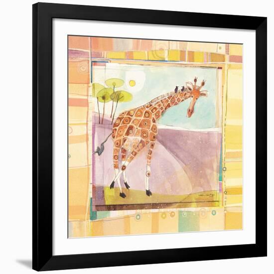 Playful Giraffe-Robbin Rawlings-Framed Art Print