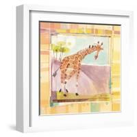 Playful Giraffe-Robbin Rawlings-Framed Art Print