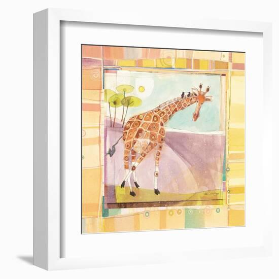 Playful Giraffe-Robbin Rawlings-Framed Art Print