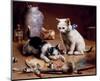 Playful Kittens-Carl Reichert-Mounted Art Print