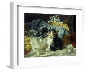 Playful Kittens-Julius Adam-Framed Giclee Print